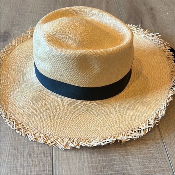 Anthropologie x Elegancia Tropical Straw Boater Size M - Picture 3 of 7